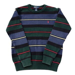 Vintage Polo Ralph Lauren Multicolor Striped Crewneck Sweater